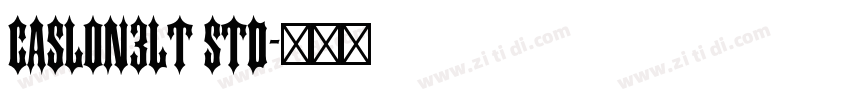 Caslon3LT Std字体转换